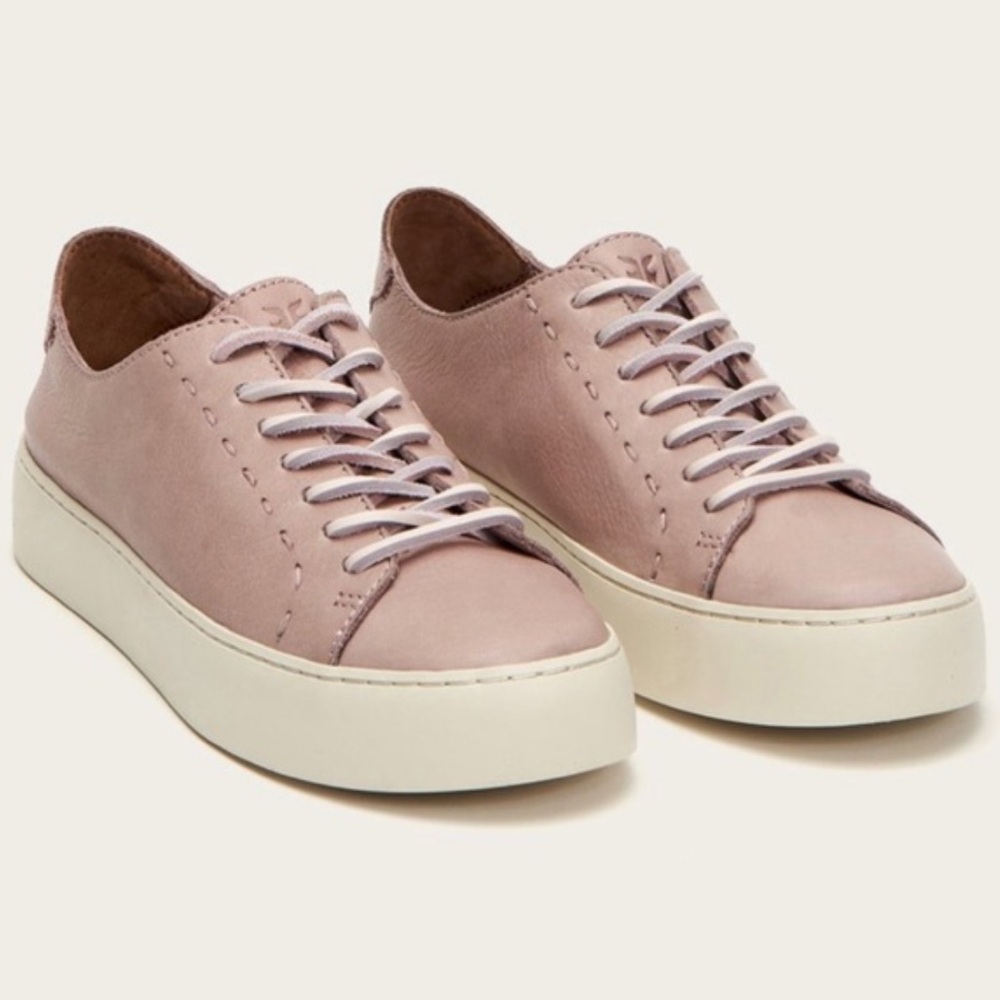 Frye lilac leather Lena Low Lace‎ Sneakers 10